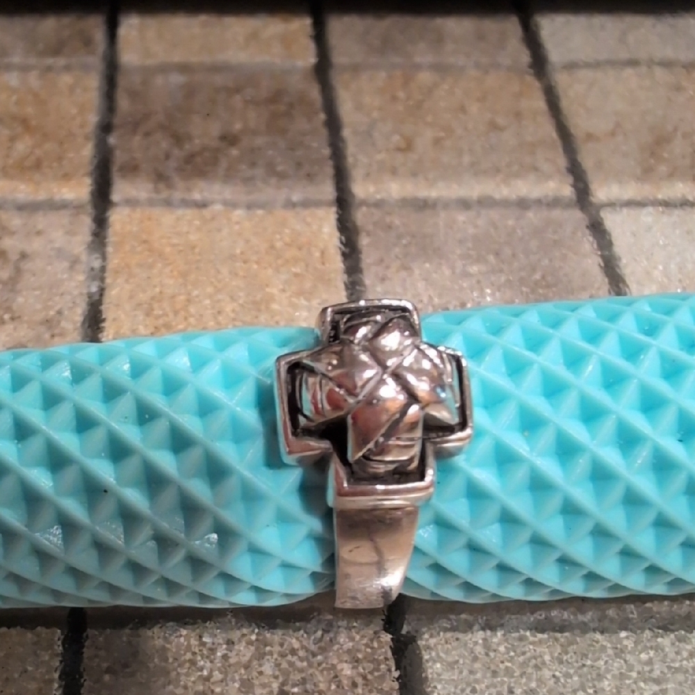 Sterling Silver Geometric Ring - image 3